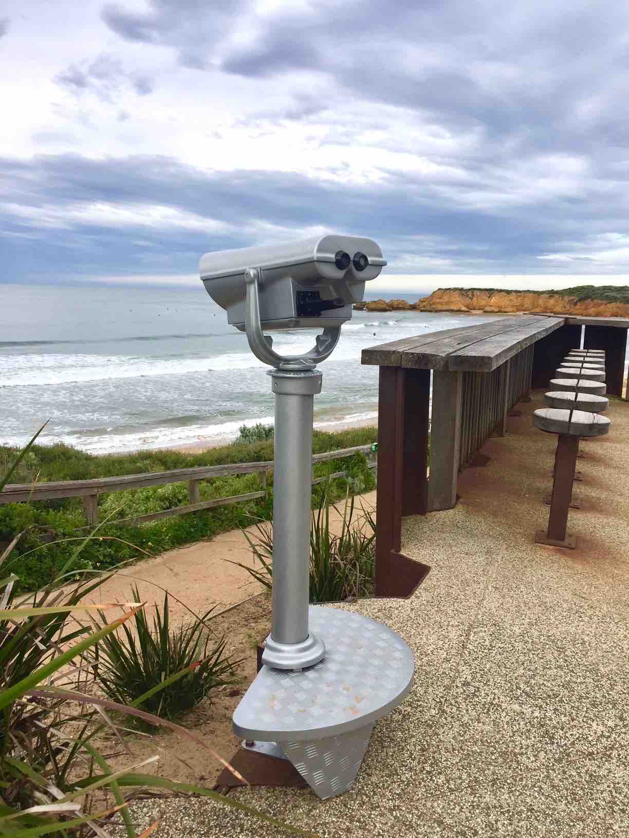 Mark 3 coin operated binoculars at Torquay